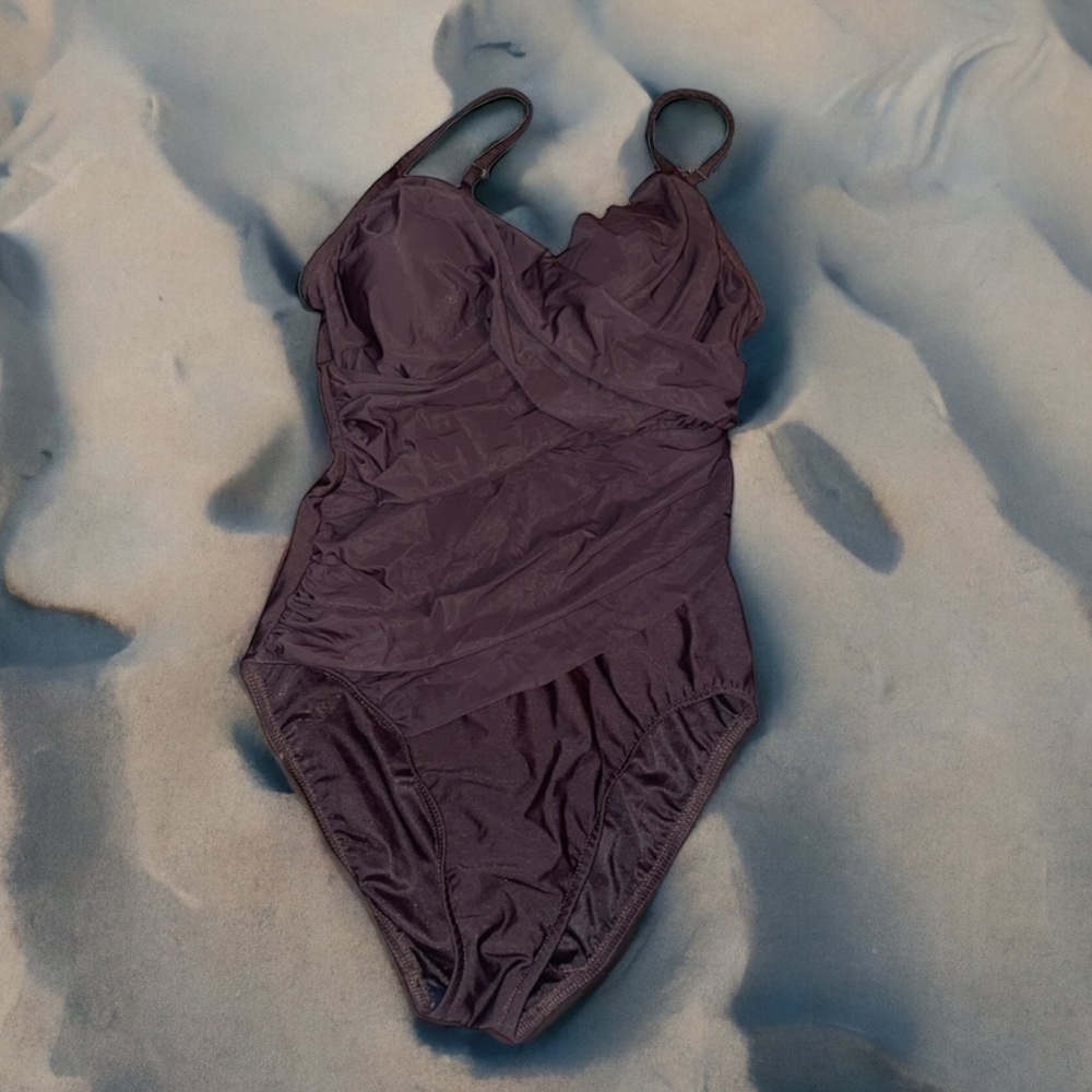 Trimshaper brown swimsuit